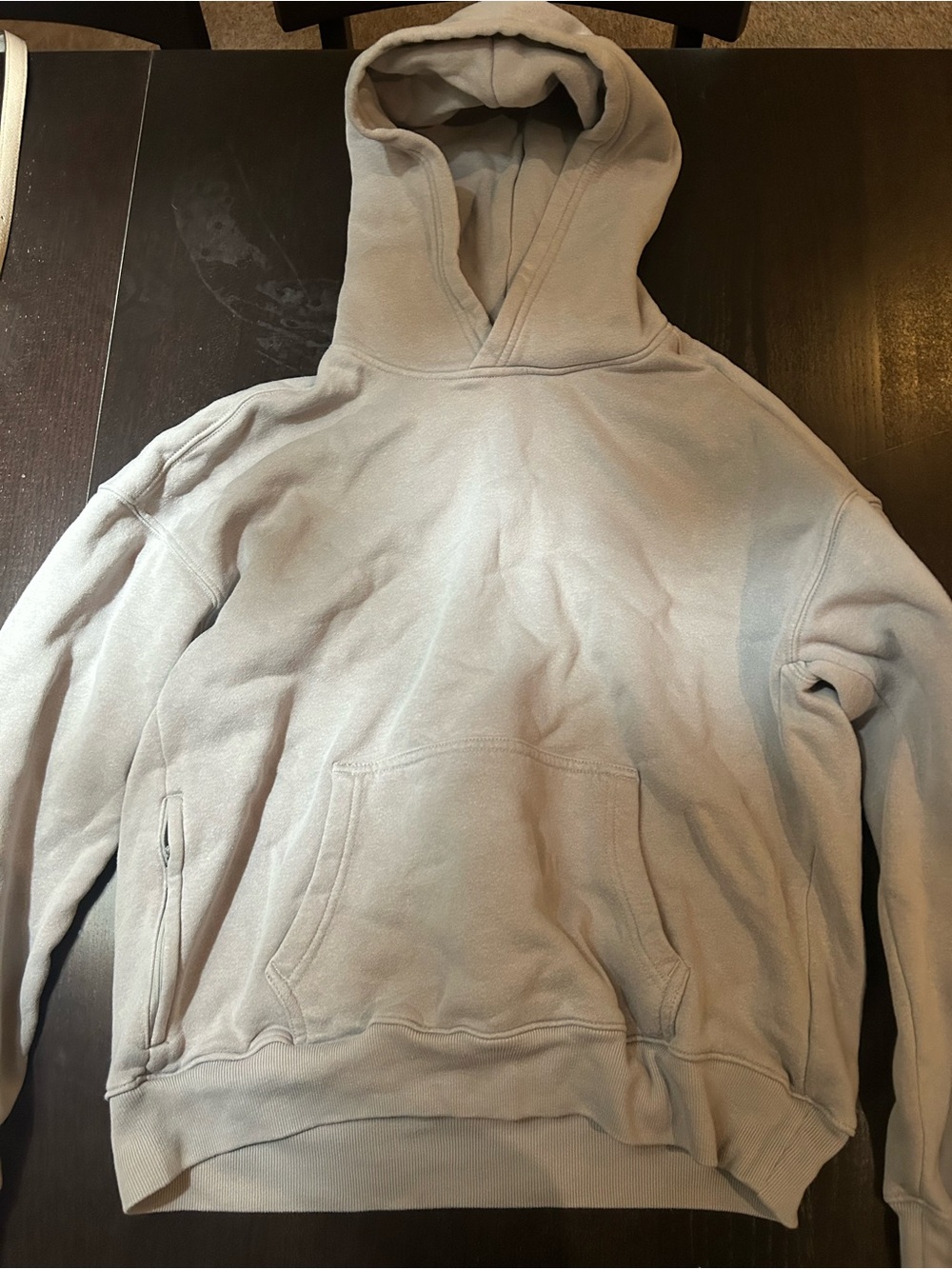 Hollister Men's Pullover Hoodie in Light Gray